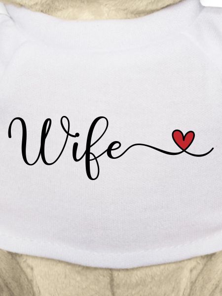 Wife Heart Typography