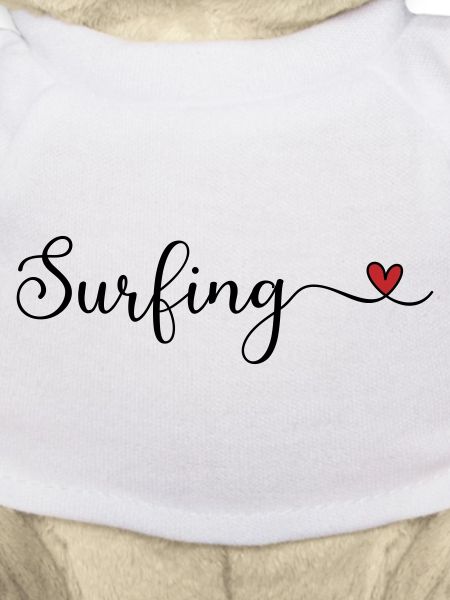Surfing Heart Typography