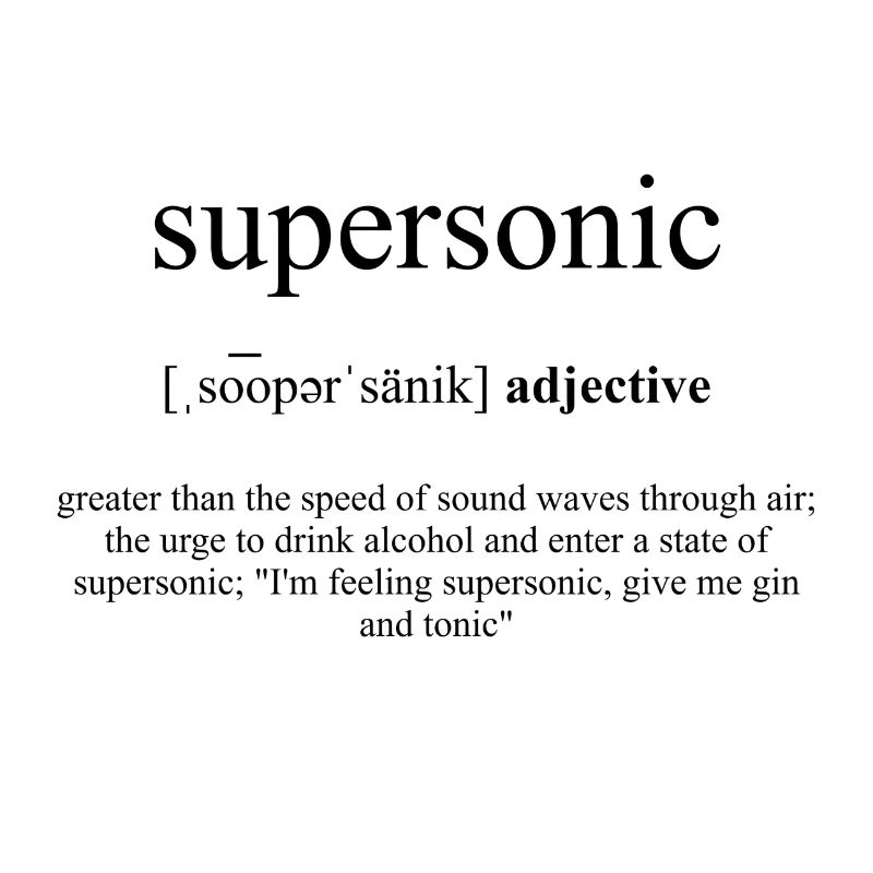 Supersonic (Überschall) Definition Dictionary