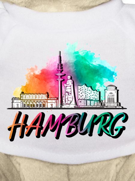 Hamburg Deutschland Skyline Schrift Schriftzug