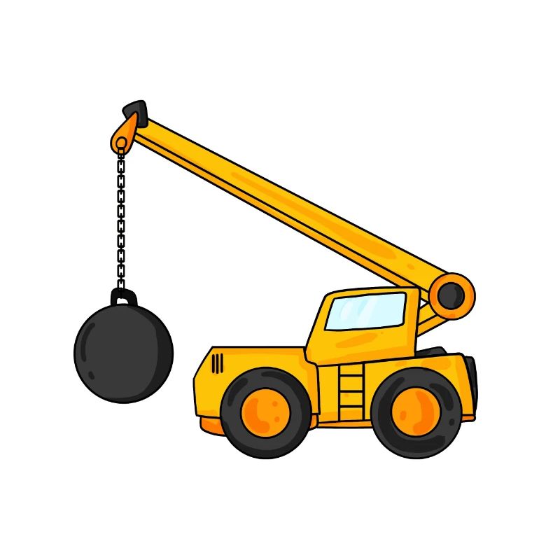 Demolition crane