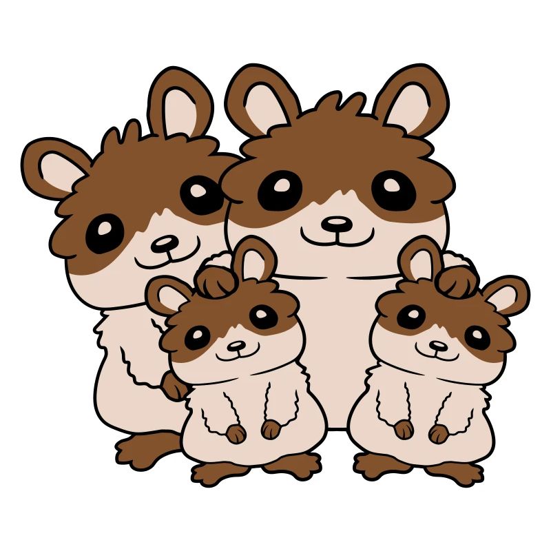 Mama Papa Kinder Hamster