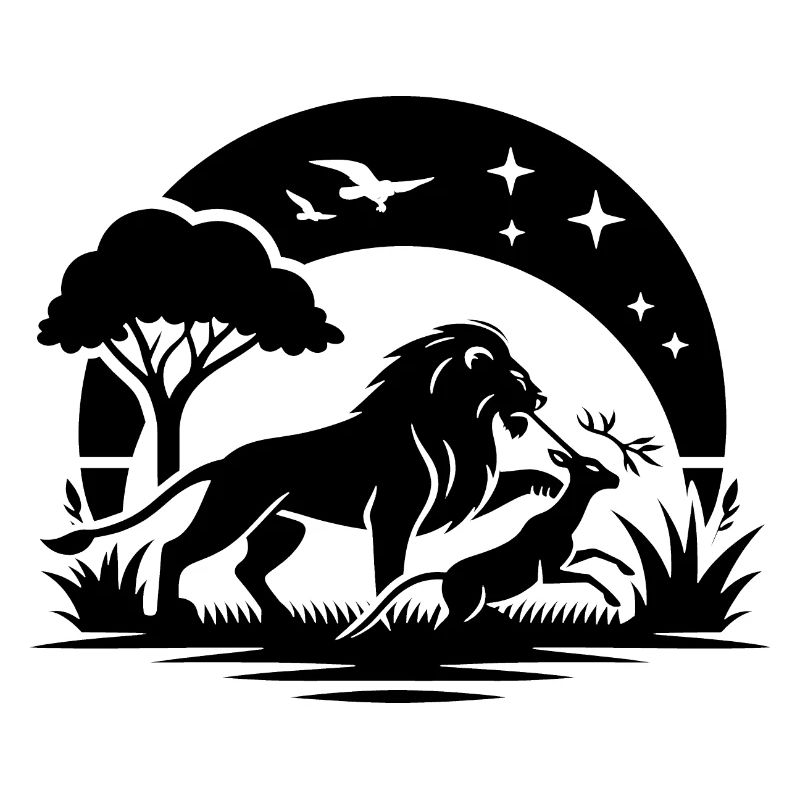 Löwe auf Safari