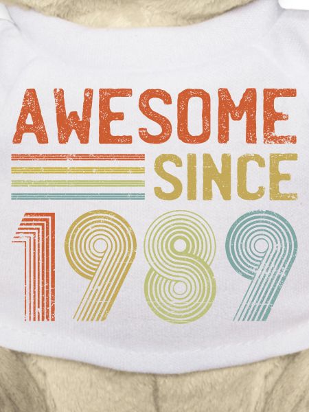 Retro 1989 Text und Spirale Design