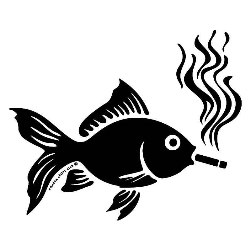 Cursed Goldfish Design – Dark Humor Artwork