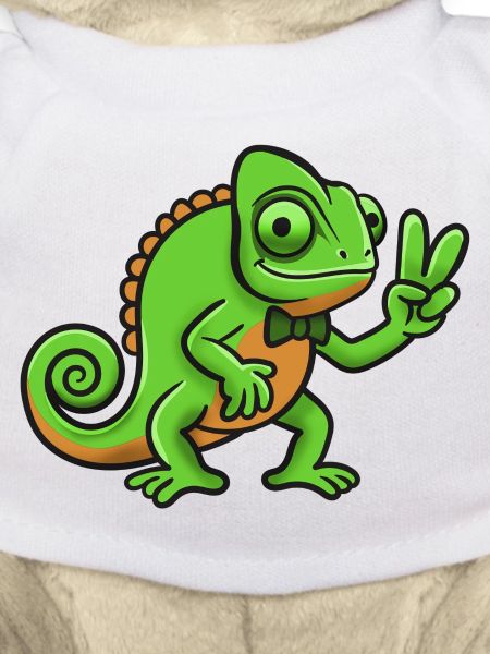 Chameleon Gentleman Peace Sign