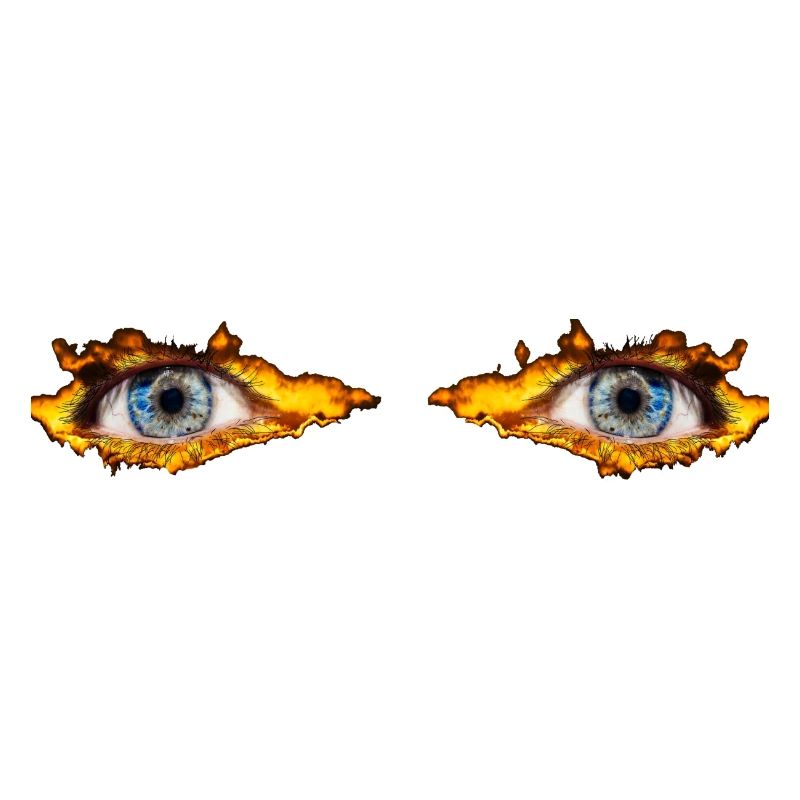 Explosion des yeux de feu