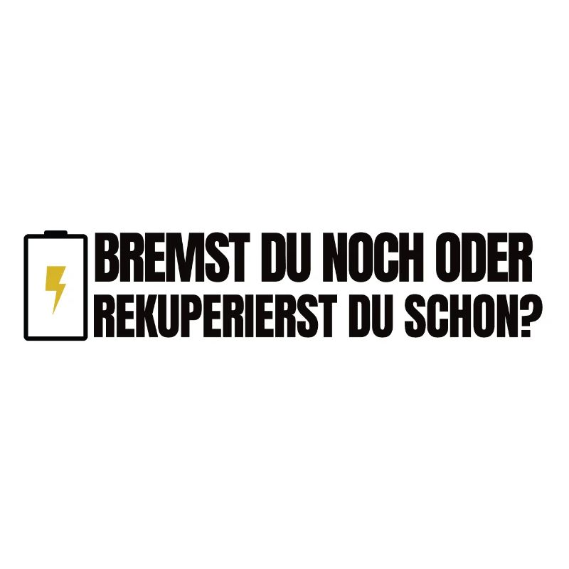Bremst du noch oder rekuperierst du schon?