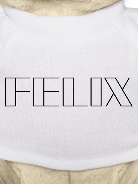 Name Felix Modern Schwarz
