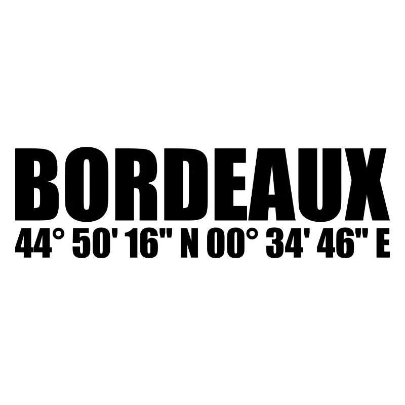 Coordonnées de Bordeaux