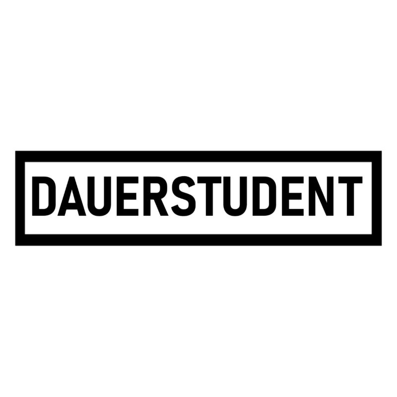 DAUERSTUDENT in schwarz