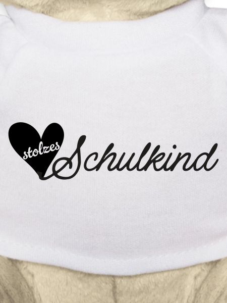 stolzes Schulkind schwarz