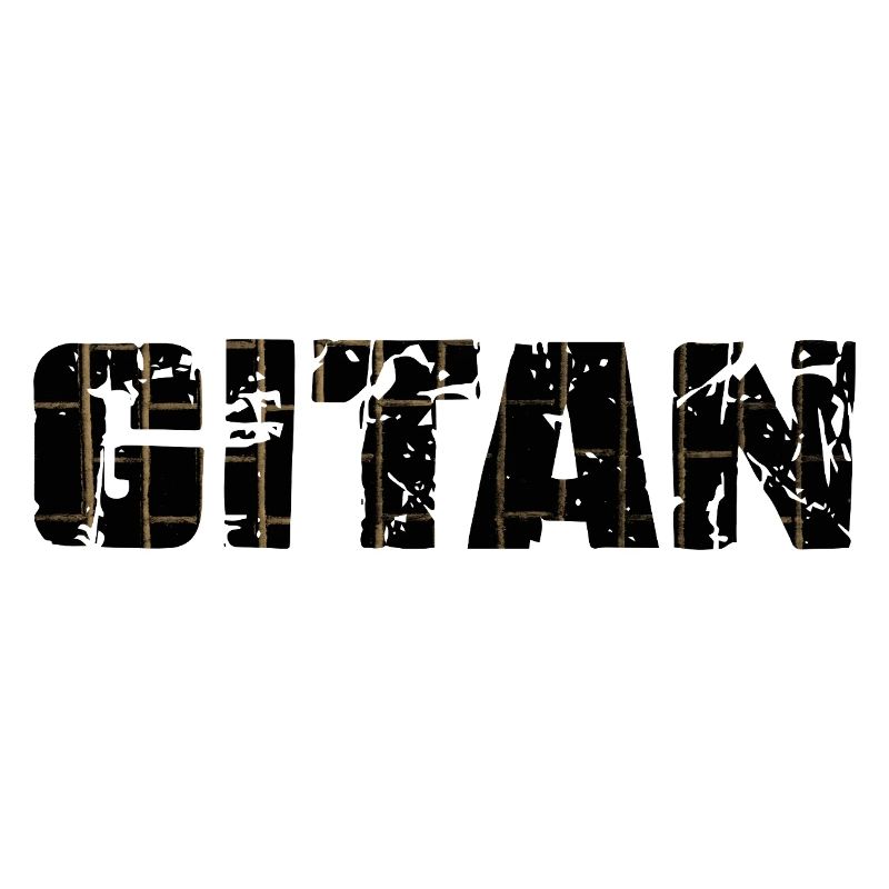 Gitan Grunge motif brique brun