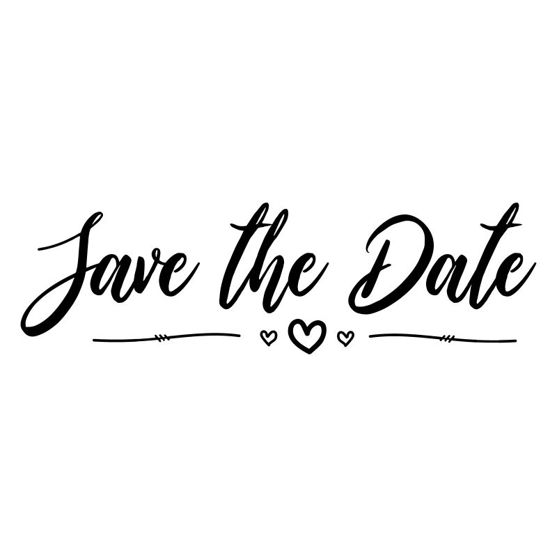 Mariage - save the date. Invitation à la célébration