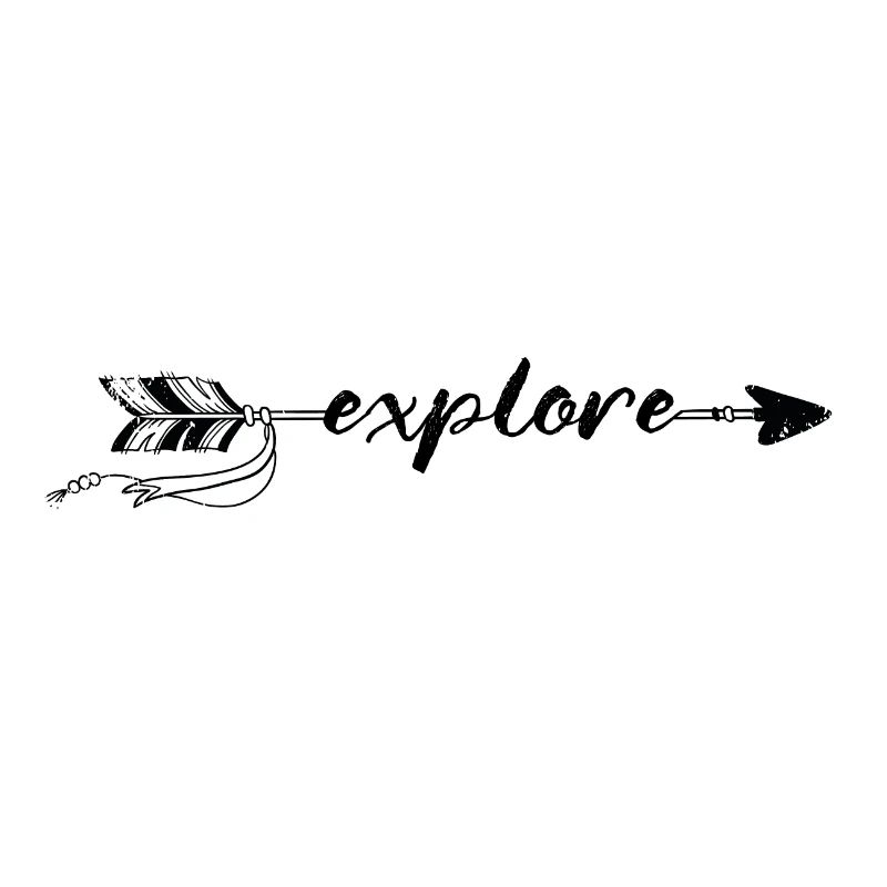 explore Schriftzug Boho Style Reise Spruch Sprüche