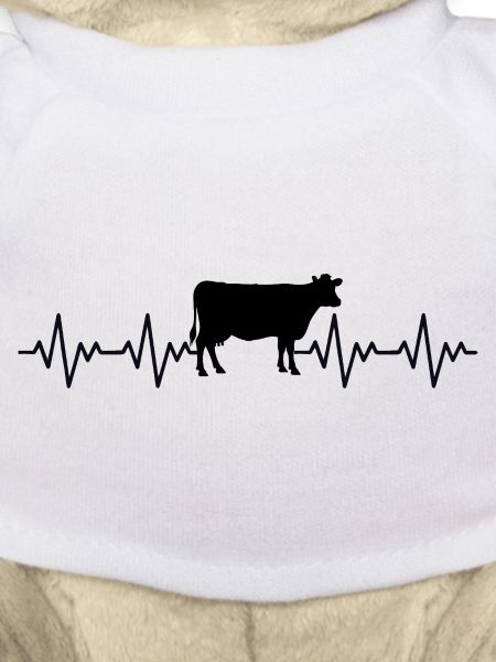 Farmer Cow ECG Heartbeat