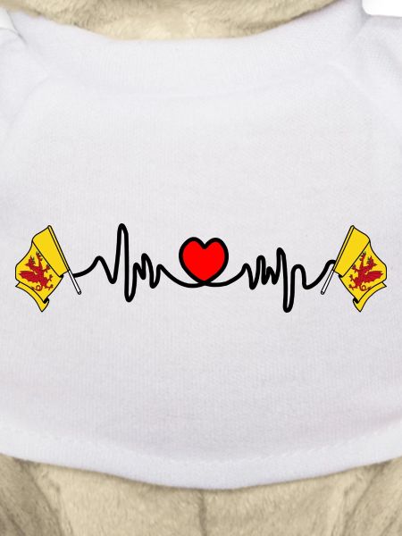Somerset flag + heartbeat & heart