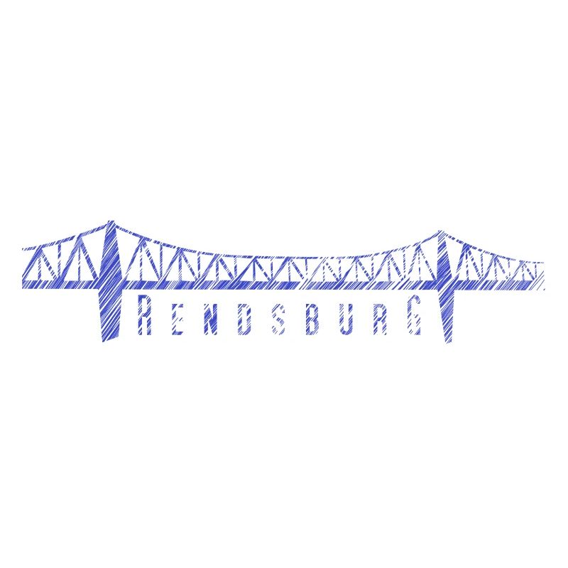 Rendsburg High Bridge – Sketched Skyline