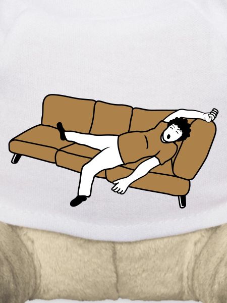 Sleeping man couch