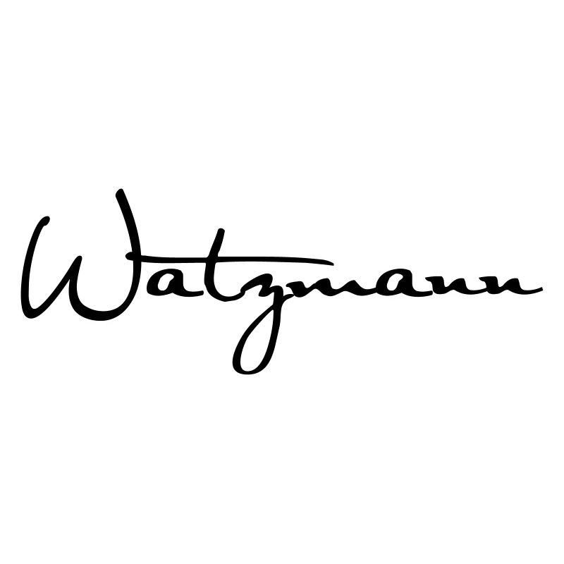 Watzmann lettering in black