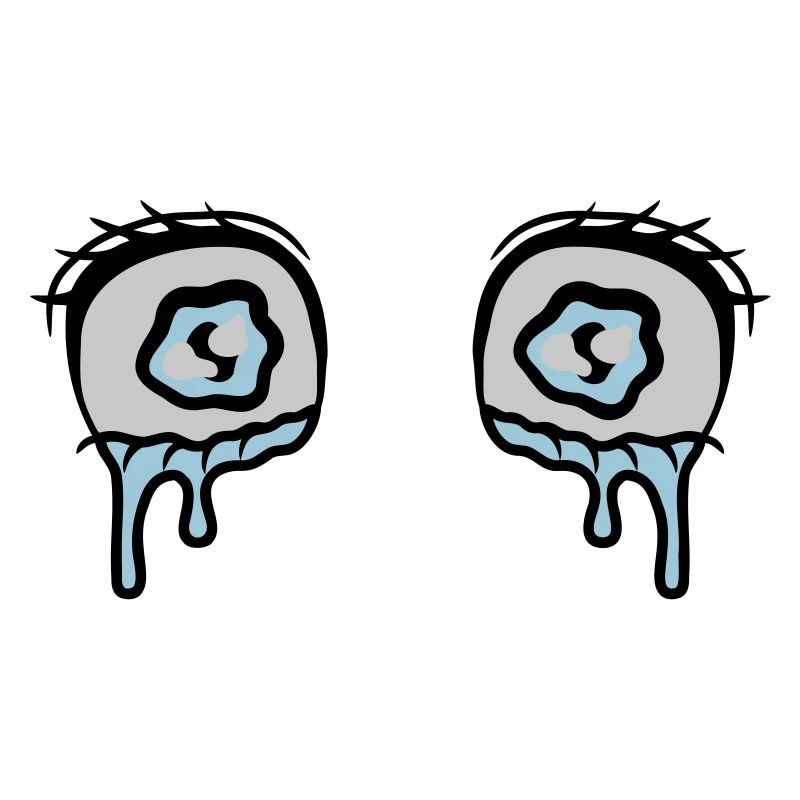 Comic Eyes Tears Sad