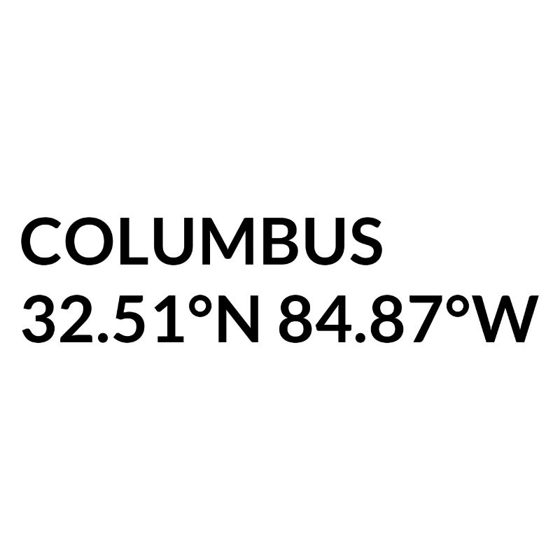 Columbus, Georgia, USA Coordinates