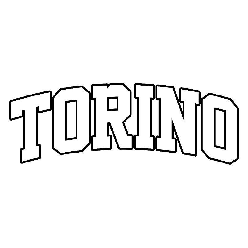 Torino logo: Collegiate design with a modern style