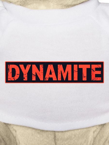 Dynamite affiche grunge rouge