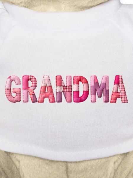 Großmutter Pink Plaid Buchstaben Patchwork