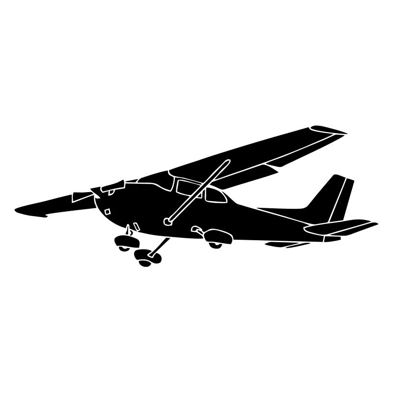 Avion propulsé par un pilote d'avion c172