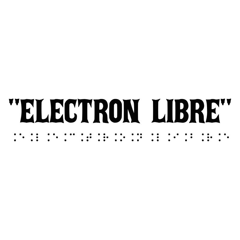 Typographie électro rétro