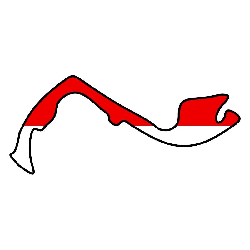 Circuit de Monaco avec drapeau