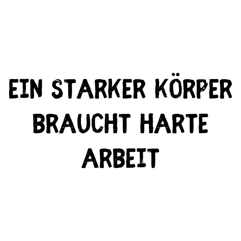 Starker Körper harte Arbeit