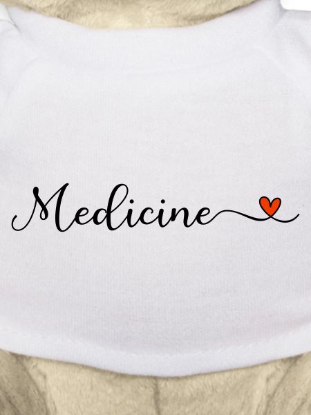 Lettrage Medicine Heart