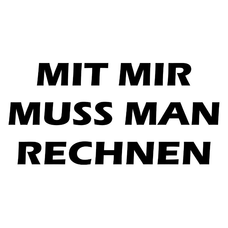 Lehrer Spruch Rechnen black