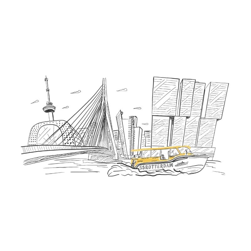 Illustration Rotterdam Skyline