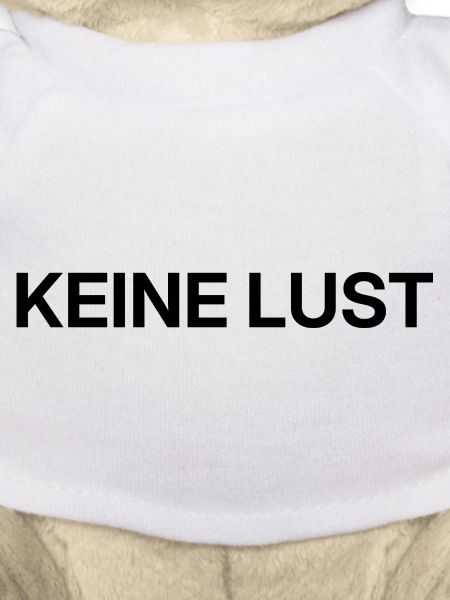 Keine Lust – minimalistisches Statement