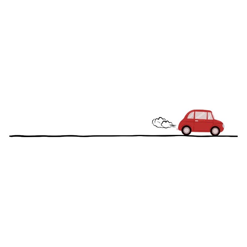 Rotes Auto auf der Straße