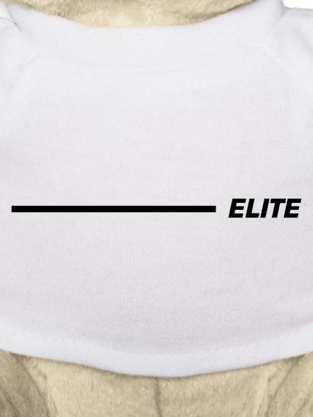 Elite Schriftzug Linie Schwarz