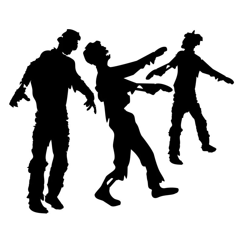 Viele Zombies Horde