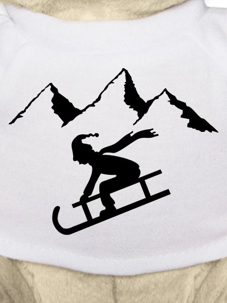 wintersport rodeln kind