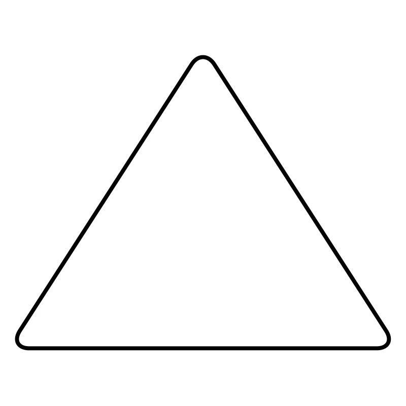 Triangle with rounded corners