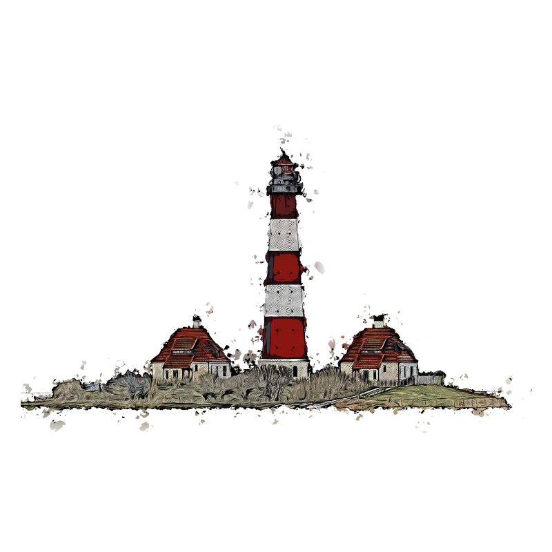 Le phare de Westerhever avec une différence