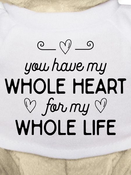 Romantic declaration of love