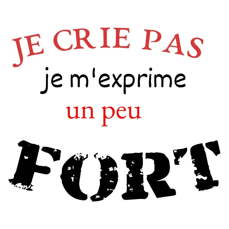 je crie pas
