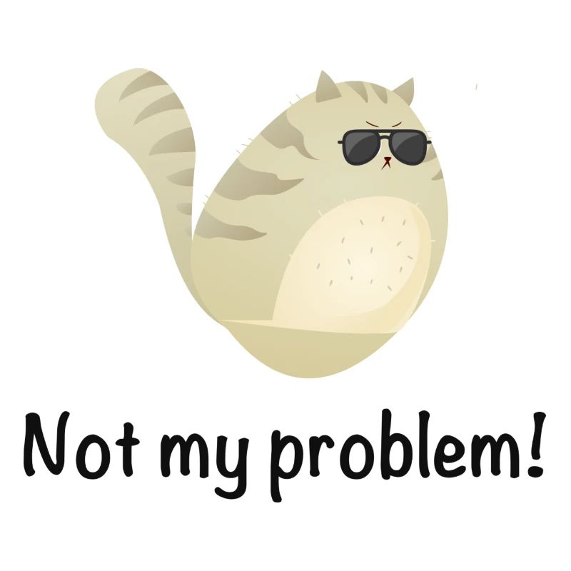 Not My Problem Cool Cat
