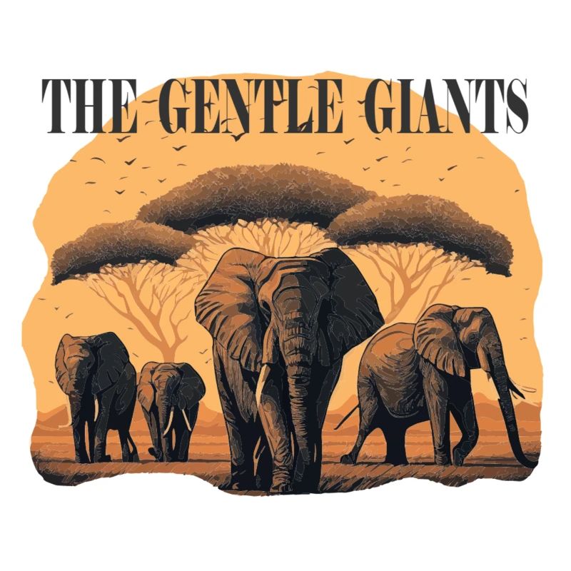 Elefantenherde Gentle Giants Geschenk