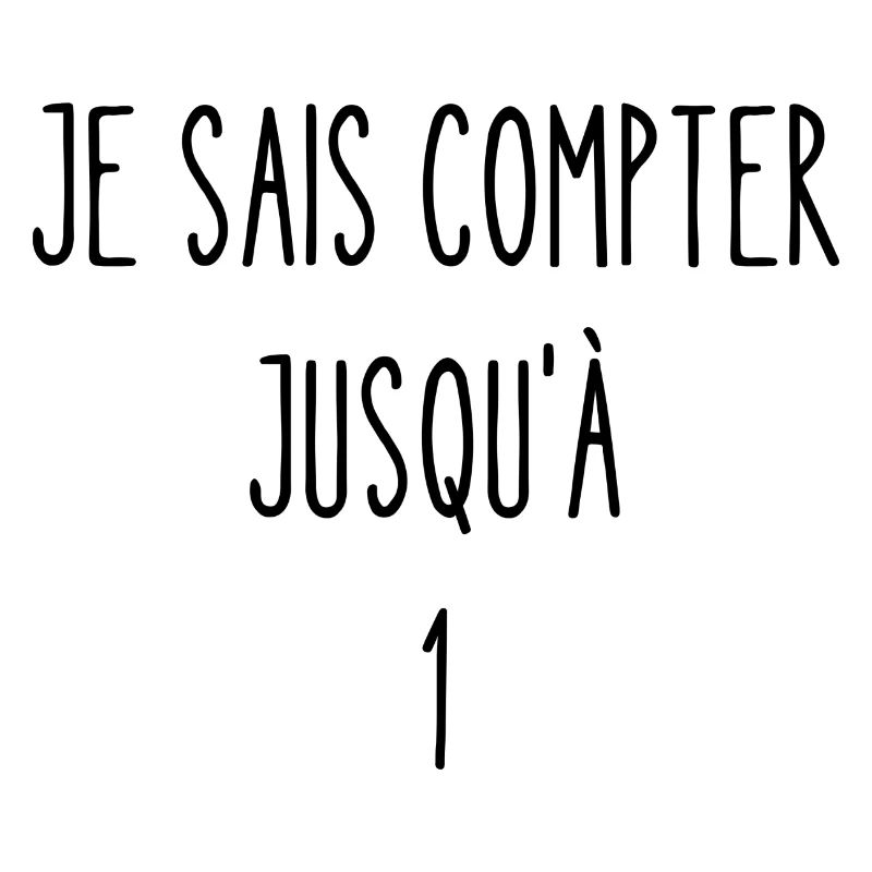 je sais compter jusqu'à 1