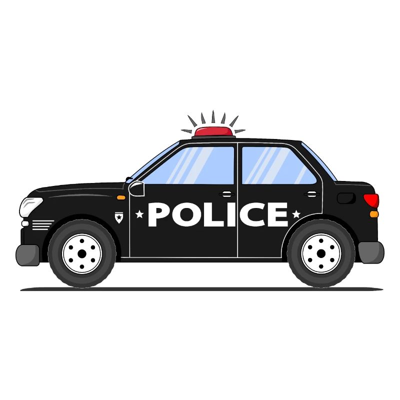 Voiture de police noire