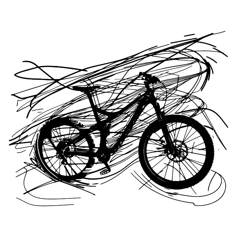 Bicycle Line Art